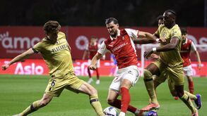 Momento do jogo entre o SC Braga e o Famalicão