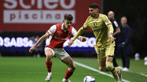 Gil Dias em ação contra o Sp. Braga