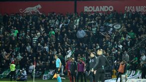 Adeptos do Sporting na Vila das Aves