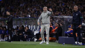 Rui Borges durante o clássico