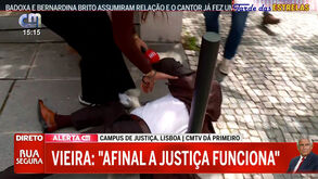 Luís Filipe Vieira sofre queda aparatosa à saída do Campus de Justiça