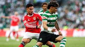 Ivanovic e Maxi Araújo durante o Sporting-Benfica