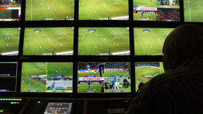 Vários planos dos jogos de futebol