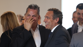 Rui Alves e Reinaldo Teixeira, presidente da Liga Portugal