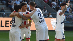 Jogadores do PSG a celebrar 