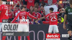 Ivanovic bisa em 3 minutos: a grande combinação entre Prestianni e Dedic e o festejo do sérvio