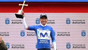 Nairo Quintana com a camisola azul