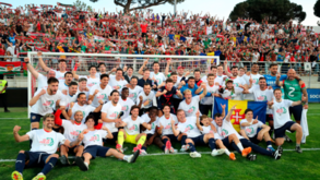 Marítimo festeja a subida de divisão com adeptos, equipa e treinador