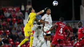 Dani Figueira em ação durante o Gil Vicente-Casa Pia
