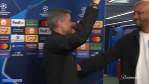 Um hino ao futebol até fora dos bancos: o incrível momento entre Luis Enrique e Kompany após o PSG-Bayern