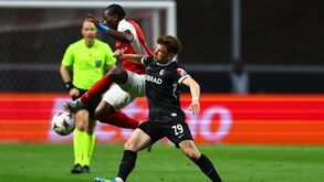 Jogo entre Sp. Braga e Friburgo na Liga Europa