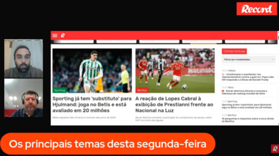 10 Minutos Record: FC Porto perto do título, Sporting identifica 'novo' Hjulmand e Benfica com sangue novo
