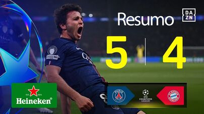 Um hino ao futebol: o resumo alargado do 'louco' duelo entre PSG e Bayern