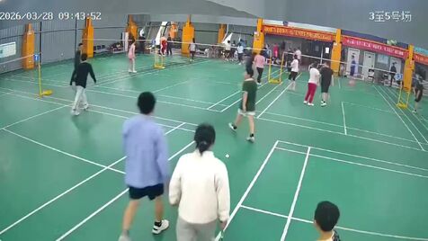 Jogadores não ganharam para o susto: condutor invade partida de badminton