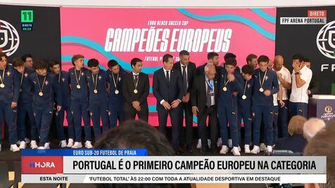 Troféu caiu e jogadores portugueses ficaram em sobressalto