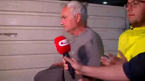 Mourinho em silêncio: treinador do Benfica apanhado pela CMTV em Tires após viagem-relâmpago