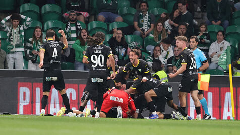 Tondela empatou em Alvalade com o Sporting