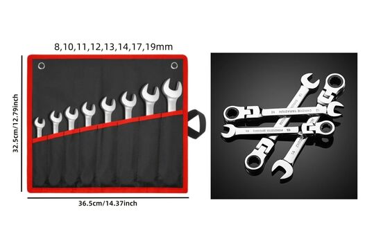 Conjunto de chaves com cabeça ajustável