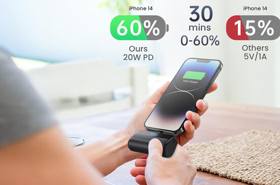 Farto do peso de um powerbank? Esta bateria portátil ajuda-o a carregar o iPhone discretamente