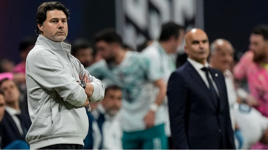 Mauricio Pochettino durante o EUA-Portugal