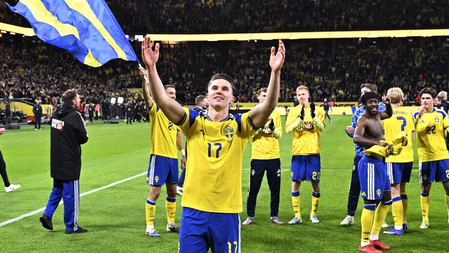 Viktor Gyökeres foi o herói da Suécia no playoff