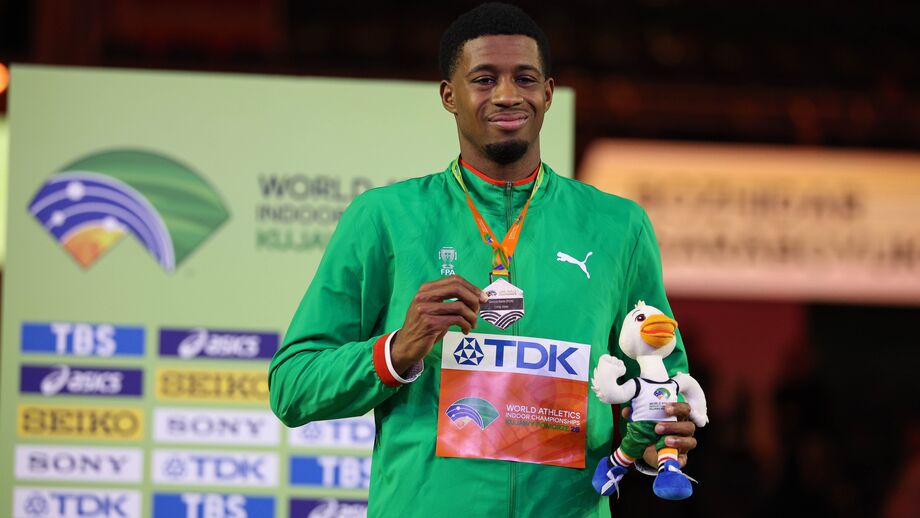 Gerson com a medalha de ouro