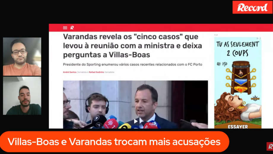Os temas que marcam a atualidade desportiva esta quinta-feira