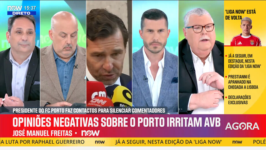 Análise de José Manuel Freitas, comentador do Now, às declarações do líder portista