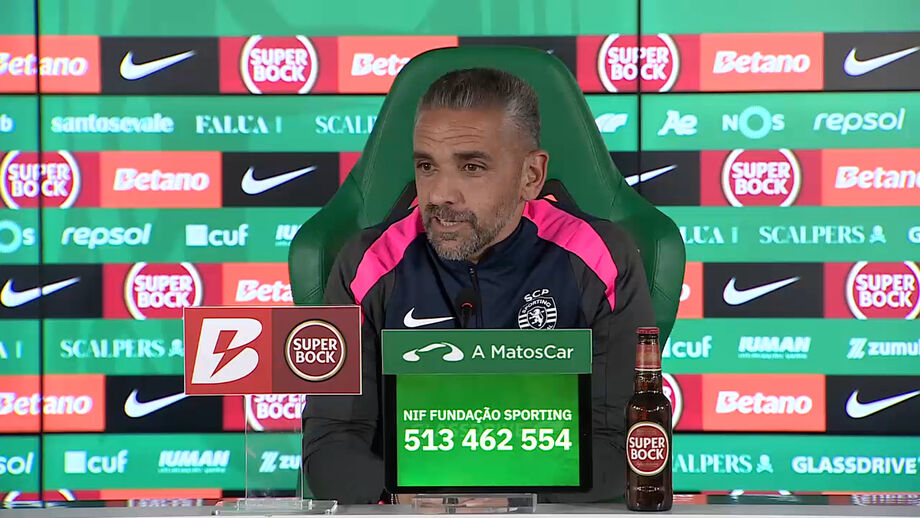 Treinador do Sporting reage às declarações do selecionador Roberto Martínez