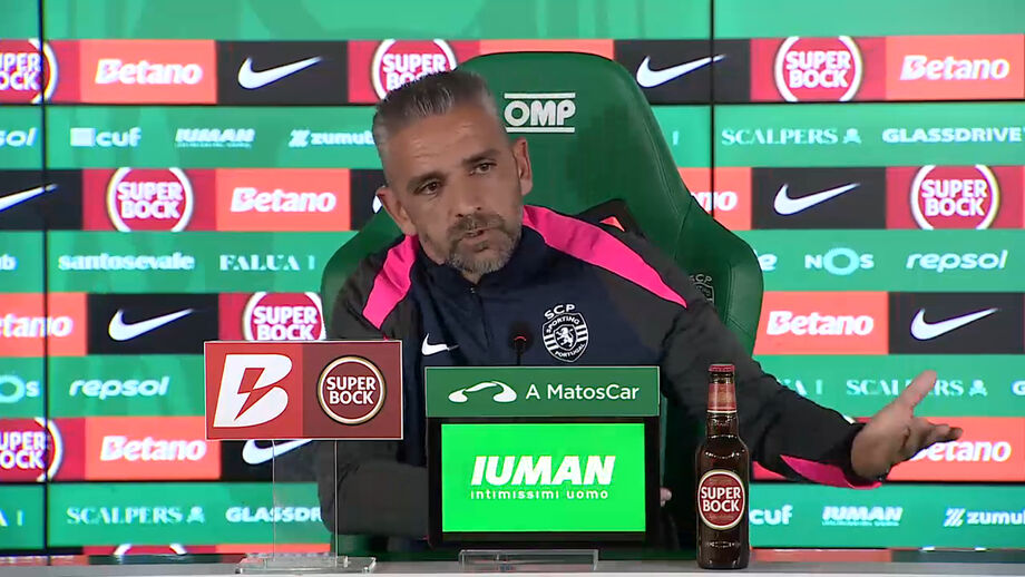Treinador do Sporting questionado sobre polémicas recentes entre Sporting e FC Porto