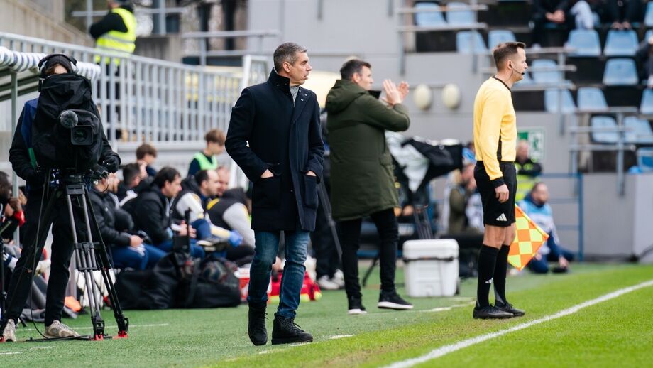 Nuno Campos durante um encontro da Liga húngara