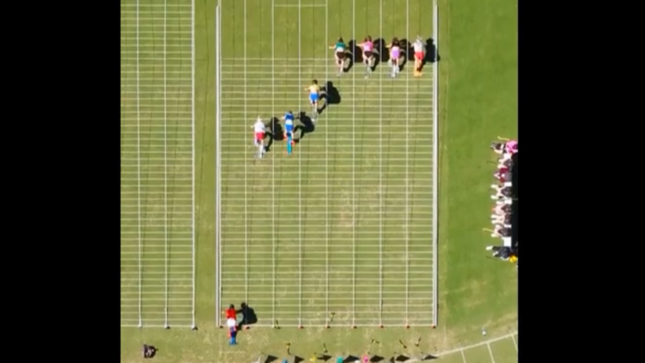 Velocista norte-americana na Austrália