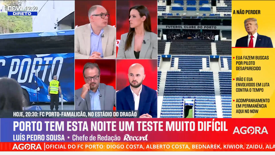 Luís Pedro Sousa, chefe de redação de Record, na antevisão do jogo dos dragões com o Famalicão