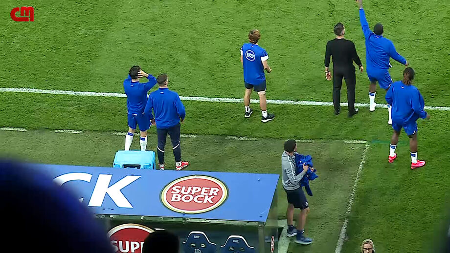 Imagens da CMTV captadas no Estádio do Dragão logo após o apito final
