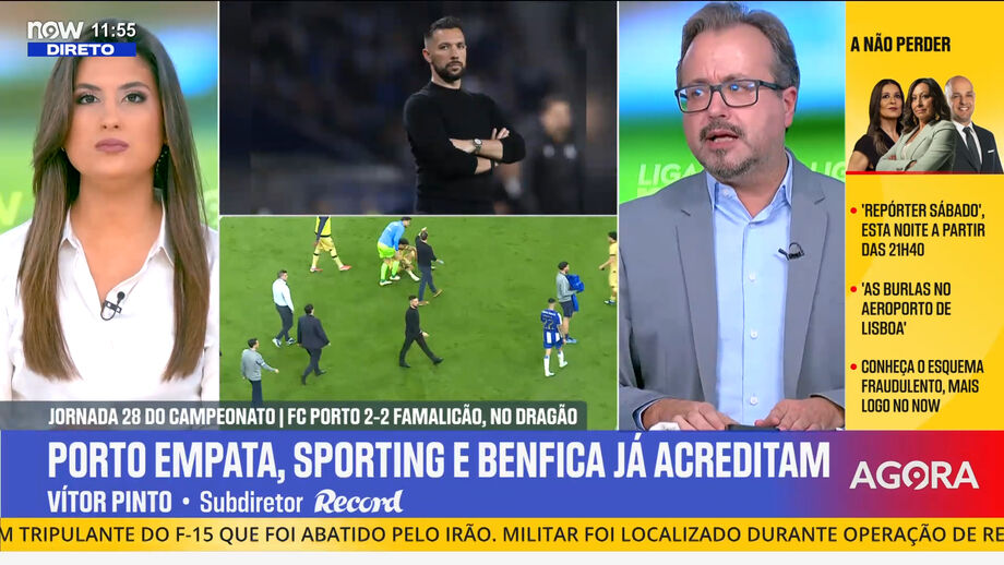 Subdiretor de Record analisa empate do FC Porto e traça comparação com o sucedido a época passada com o treinador