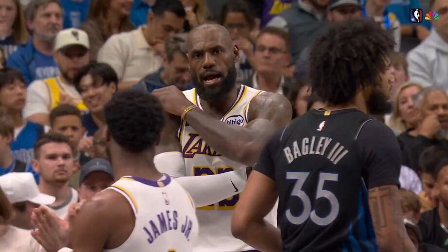 Olhar do astro dos Lakers disse tudo