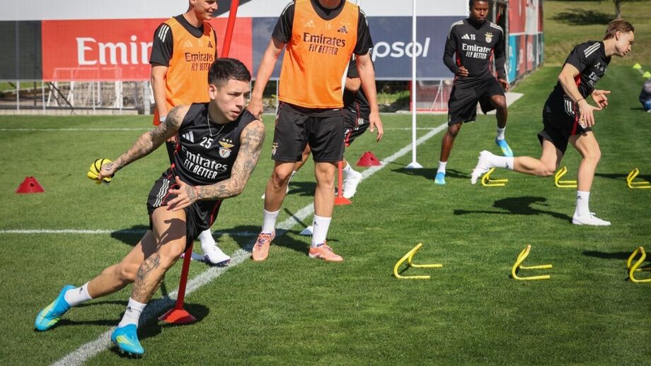A imagem partilhada pelo Benfica na quinta-feira