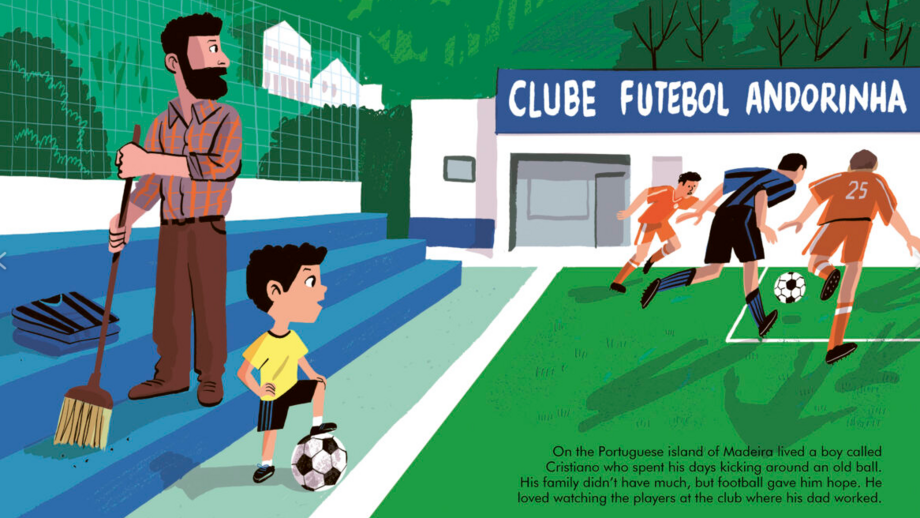 Cristiano Ronaldo junta-se a coleção de biografias ilustradas para crianças