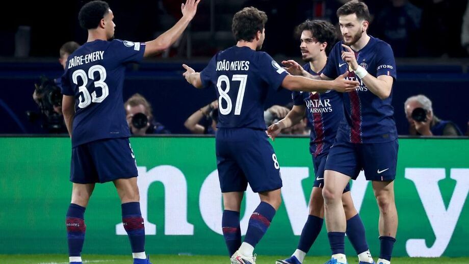 Seis minutos de posse: a avalanche do PSG antes do segundo golo contra o Liverpool