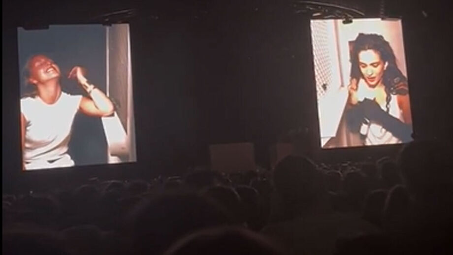 Internacional portuguesa protagonizou momento divertido no espetáculo da cantora espanhola em Lisboa