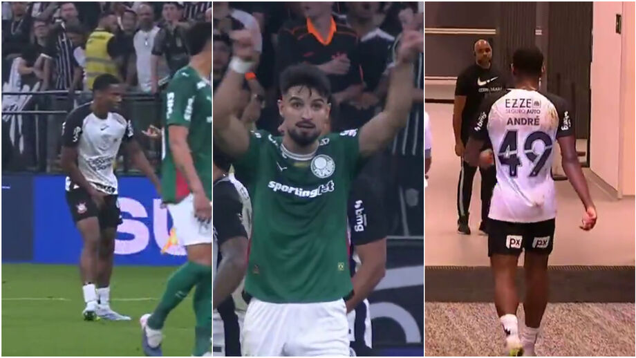 André deixou o Timão com menos um em campo a partir do minuto 35