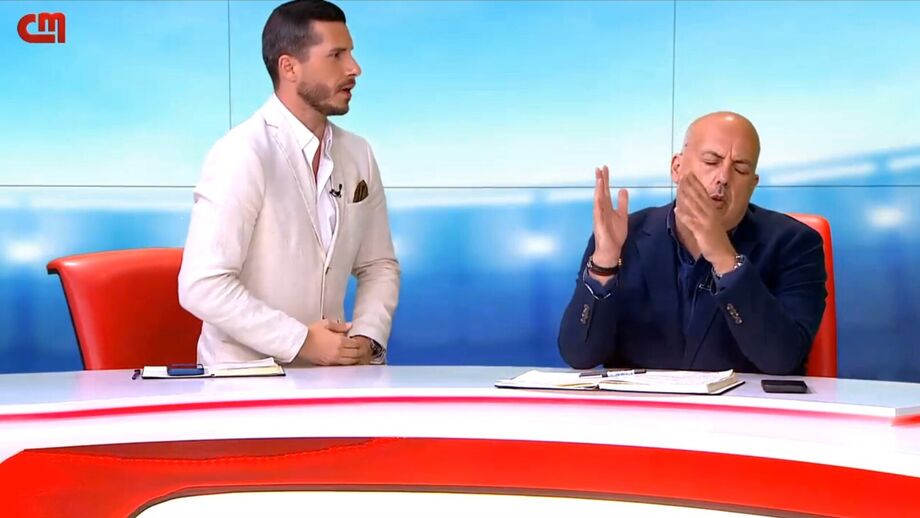 Gonçalo Monteiro e Pedro Sousa no programa 'Mercado' da CMTV