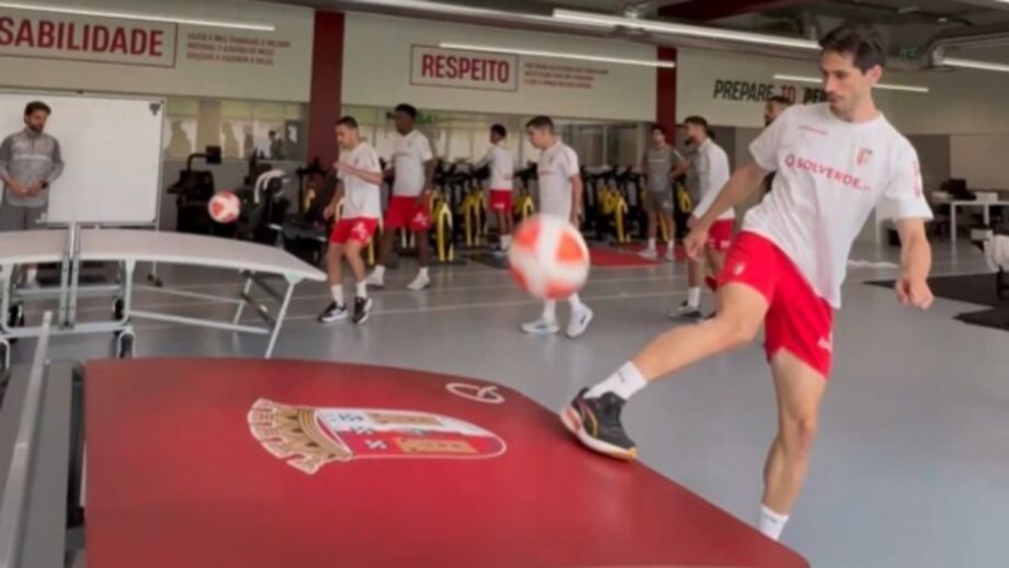 Manhã de teqball no Sp. Braga