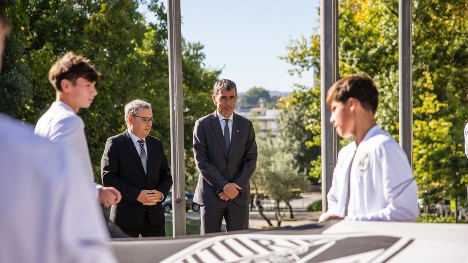 João Henrique Faria (à esq.) ao lado de António Miguel Cardoso