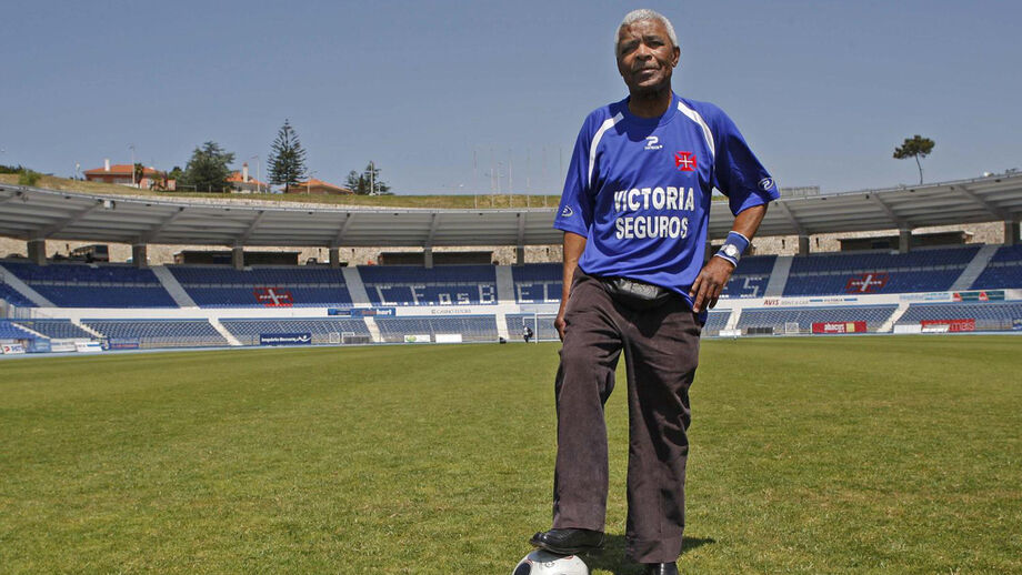 Vicente Lucas no Estádio do Restelo, palco que pisou durante muitos anos