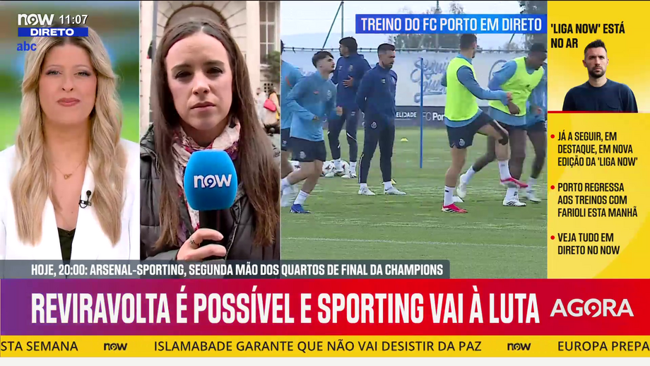 Andreia Candeias está em Londres para acompanhar a eliminatória entre gunners e leões