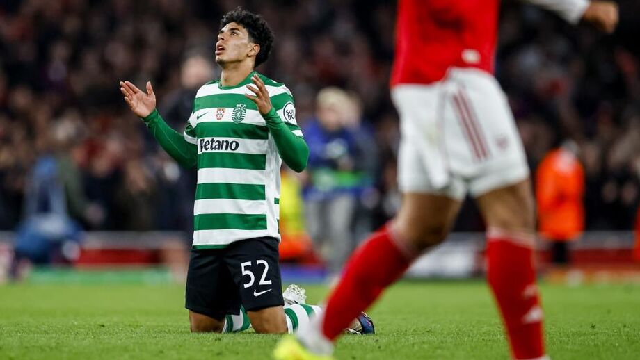 João Simões no Arsenal-Sporting