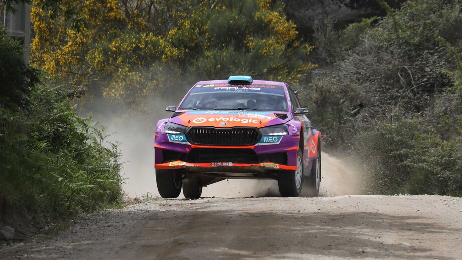Armindo Araújo ao comando do seu Skoda Fabia