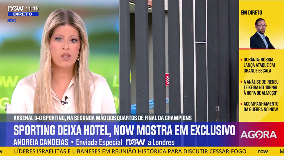 Equipa de reportagem Record/NOW acompanhou saída da comitiva leonina