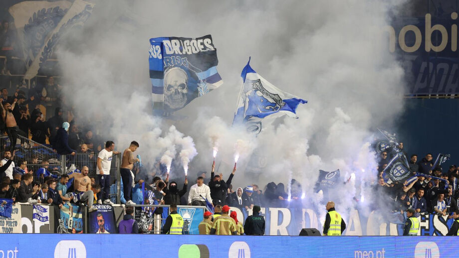 Adeptos do FC Porto na Amoreira 